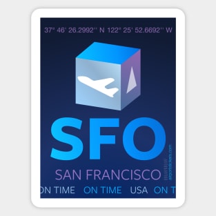 San Francisco airport hub Sticker